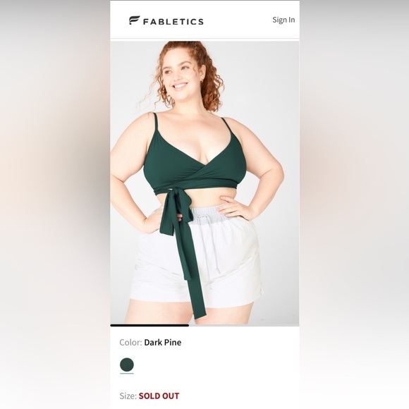 Fabletics woman’s plus size 3x green Nola top - Picture 5 of 15